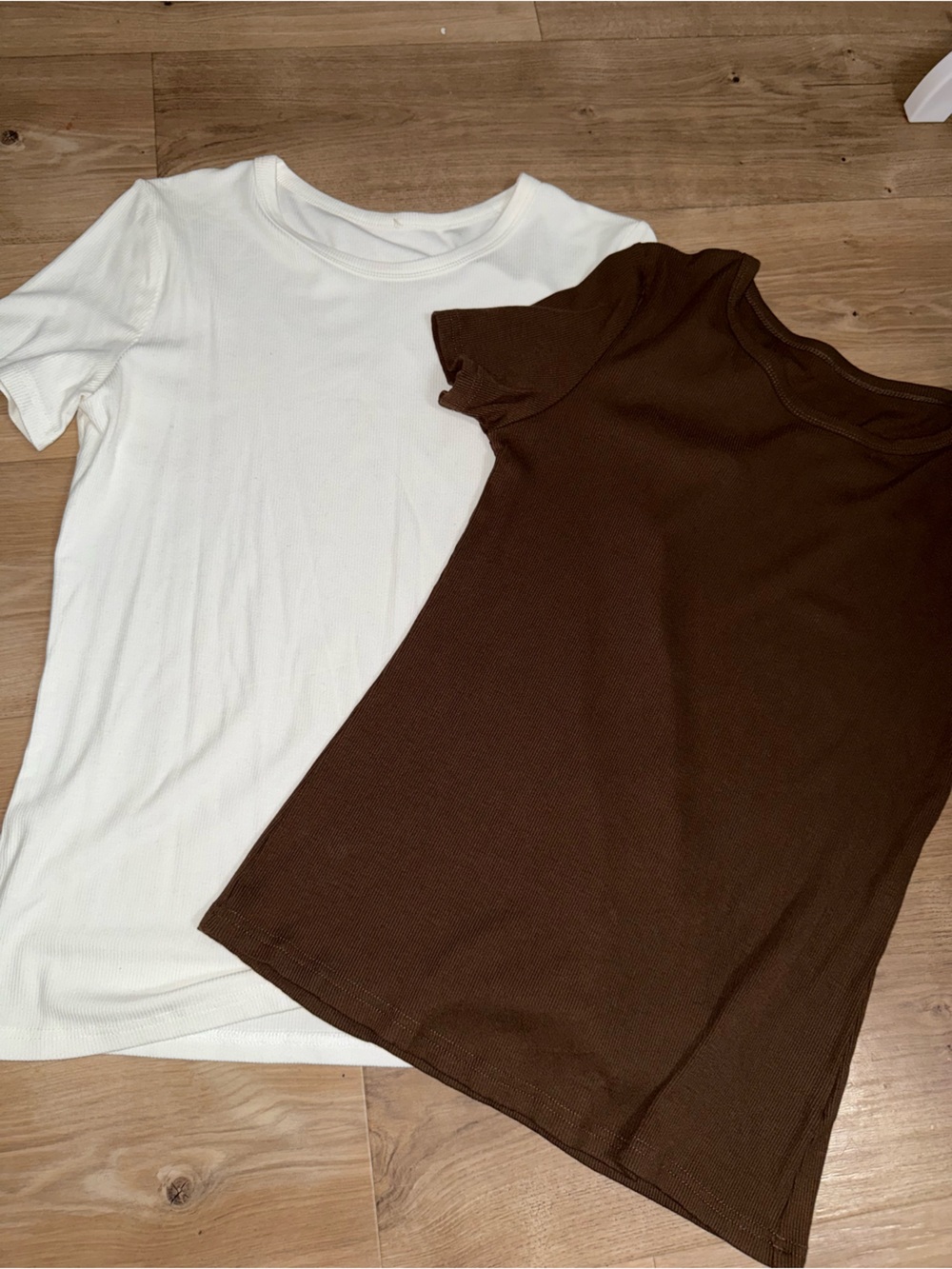 Brown and white tshirt bundle